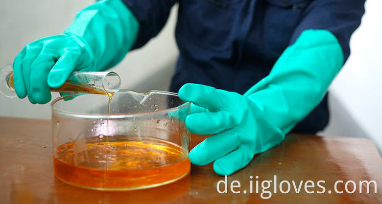 Chemical Resistant Nitril Full Coating Handschuh wasserdichte säureöl resistente Haushaltswerkzeughandwerkshandschuhe